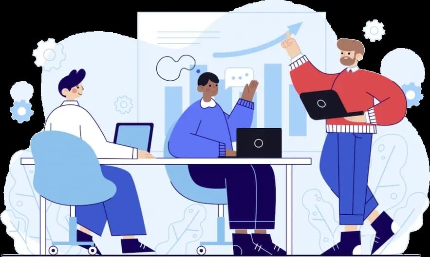 Novarix engineers collaborating on product analytics